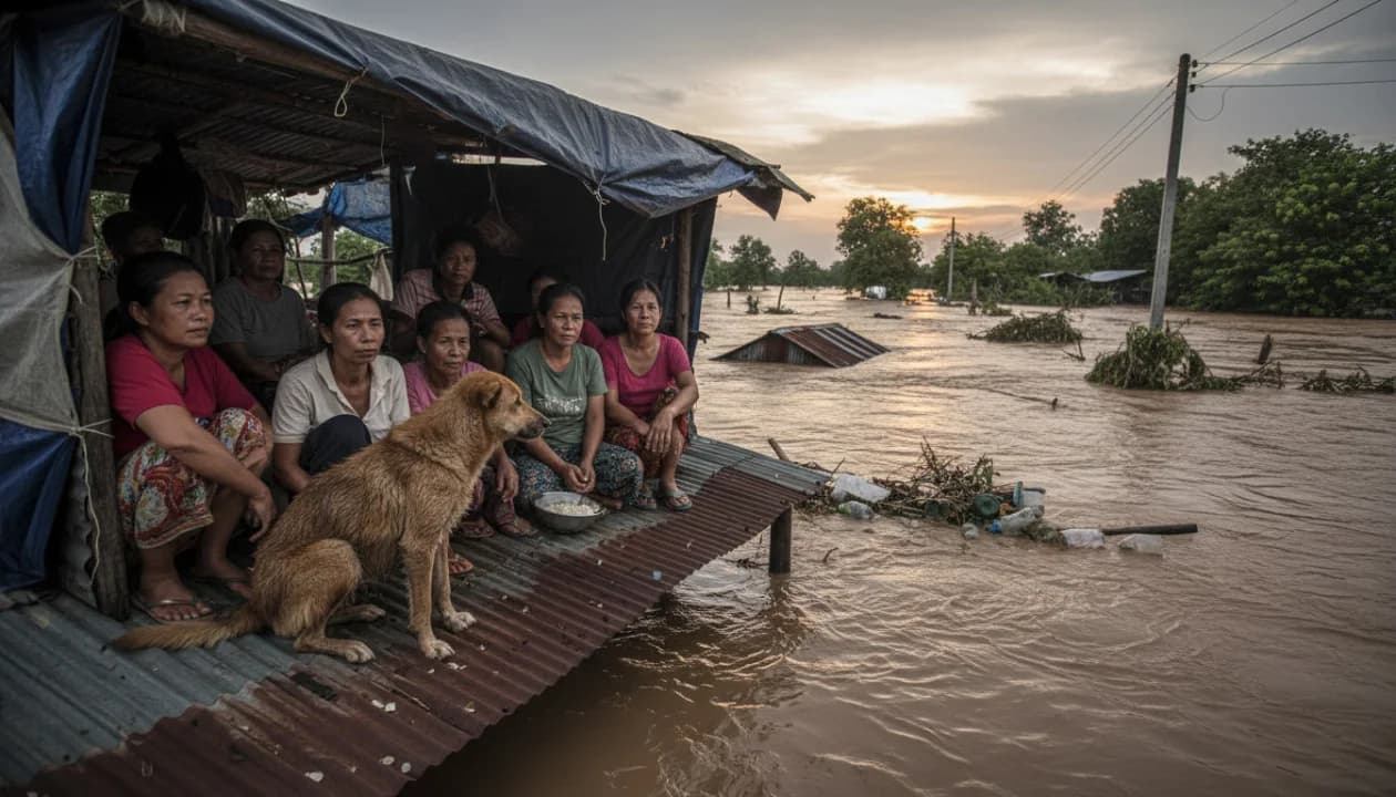 น้ำท่วมภาคใต้ 2568: คู่มือพาน้องหมาน้องแมวรอดไปด้วยกัน
